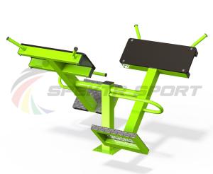 Купить Уличный тренажер сдвоенный для разгибательных мышц спины и больших ягодичных мышц в Артёмовске 