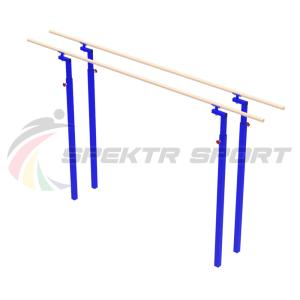 Купить Брусья гимнастические мужские массовые со стеклопластиковыми жердями (уличн. под бетонирование) в Артёмовске 