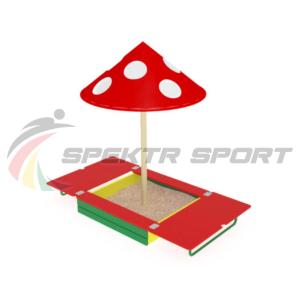Купить Песочница с крышкой и грибком ИО 512 в Артёмовске 