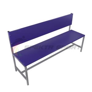 Купить Скамейка для раздевалок со спинкой (цельная) 2000 мм ЛДСП в Артёмовске 