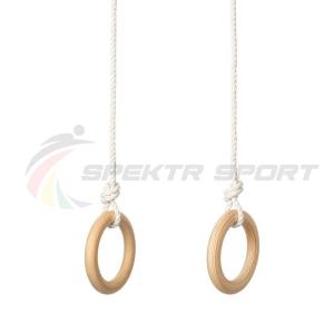 Купить Кольца гимнастические деревянные (фанера 18 мм, покрытие: эмаль, лак или пропитка) в Артёмовске 