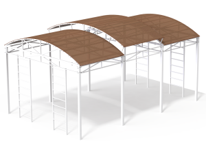 Купить Теневой навес 6х4 м для уличных тренажеров в Артёмовске 