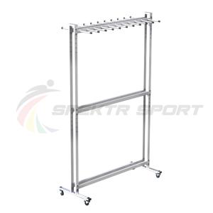 Купить Стеллаж для лыж мобильный + вешалка для палок на 20 пар Стандарт-2М+ в Артёмовске 
