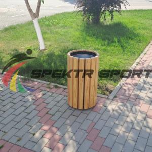 Купить Урна цилиндрическая в деревянной обрешетке лиственница в Артёмовске 