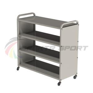 Купить Стеллаж для спортивного инвентаря 4 полки 103х102х43,5см мобильный в Артёмовске 