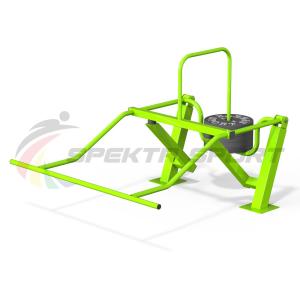 Купить Уличный силовой тренажер для комбинированного жима на верхнюю и нижнюю часть тела, мышцы кора в Артёмовске 