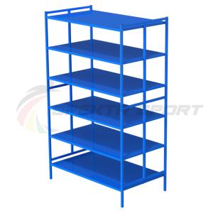 Купить Стеллаж для спортинвентаря открытый двойной (полки металл) в Артёмовске 