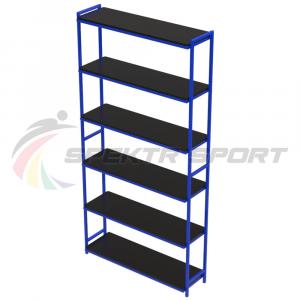 Купить Стеллаж для спортивного инвентаря 6 полок (полки фанера) разборный в Артёмовске 