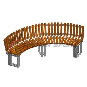 Купить Диван парковый со спинкой полукруглый Веер в Артёмовске 