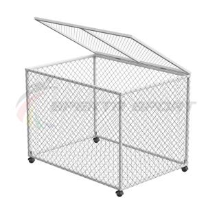 Купить Корзина для хранения мячей передвижная металлическая (сетка) разборная в Артёмовске 