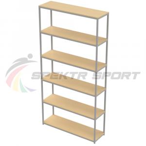 Купить Стеллаж для спортивного инвентаря 6 полок (полки фанера) в Артёмовске 