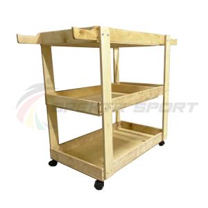 Купить Тележка деревянная для спортинвентаря на колесах в Артёмовске 