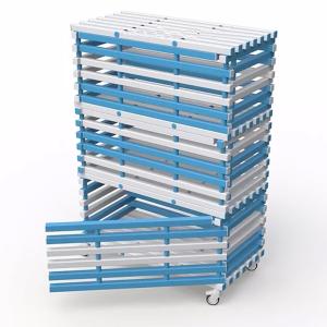 Купить Стеллаж 3-х секционный закрывающийся, разборный жесткий ПВХ 1380х720х2005 мм в Артёмовске 