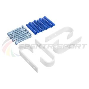 Купить Комплект настенного крепежа для турника 3 в 1 (2 в 1) крюки белые в Артёмовске 