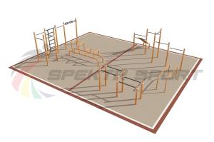 Купить Площадка уличная для воркаут Дворовая 1_76mm в Артёмовске 
