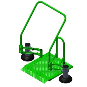 Купить Тренажер уличный для людей с ОВЗ Подтягивание на платформе ТС 1002 в Артёмовске 