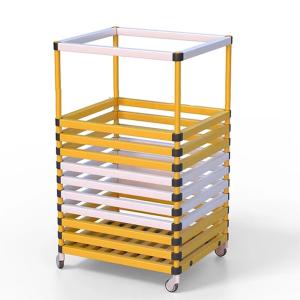 Купить Корзина для хранения инвентаря 600х600х1000 мм ПВХ  (закругленный профиль) в Артёмовске 