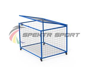 Купить Корзина для хранения мячей передвижная металлическая (сетка) в Артёмовске 