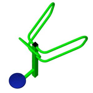 Купить Уличный тренажер взрослый Диск + Брусья ТС 110-2 в Артёмовске 