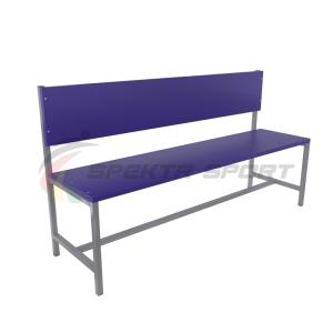 Купить Скамейка для раздевалок со спинкой (цельная) 1500 мм ЛДСП в Артёмовске 