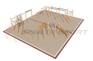 Купить Площадка уличная для воркаут Дворовая 3_76mm в Артёмовске 