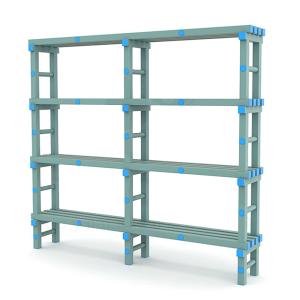 Купить Стеллаж для инвентаря в бассейн жесткий ПВХ 2000х345х1800 мм в Артёмовске 