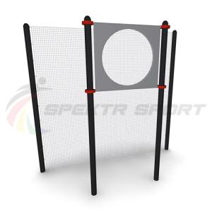 Купить Мишень на стойках круглая для выполнения испытания Метание теннисного мяча в цель (дист 6 м), сталь в Артёмовске 