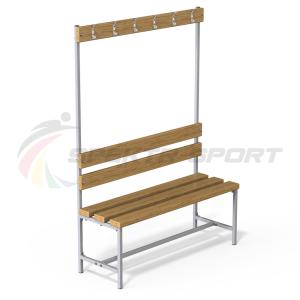 Купить Скамейка с вешалкой для раздевалок (разборная) 1600 мм в Артёмовске 