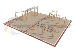 Купить Площадка уличная для воркаут Дворовая 2_76mm в Артёмовске 