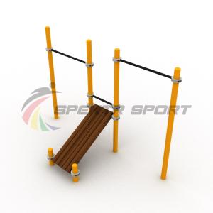 Купить Турники разновысотные Воркаут с лавочкой для пресса SP WRK-36_76mm в Артёмовске 