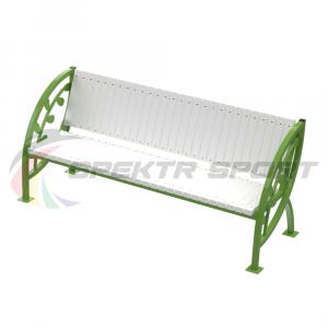 Купить Скамья уличная Кляксы с веточкой 2000*900*630 мм, каркас металл в Артёмовске 