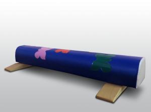 Купить Бревно гимнастическое 1,5м круглое напольное мягкое с аппликацией (с опорами) в Артёмовске 